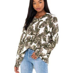 SHOW ME YOUR MUMU WOODSY SWEATER - GREEN MAJESTIC PALM KNIT NWT $144